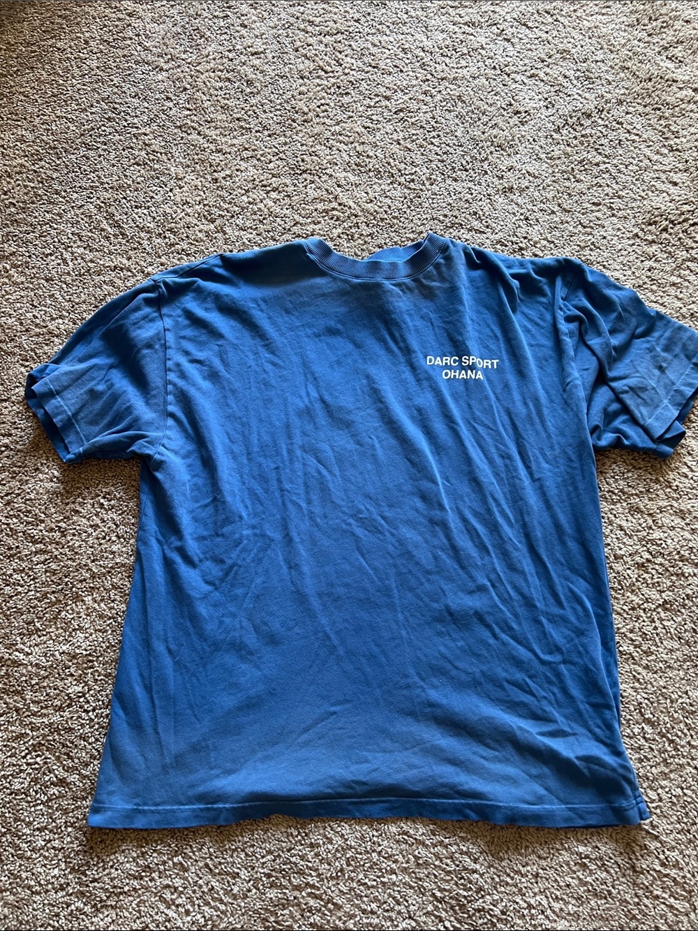 Darc Sport Ohana Royal Blue Crewneck Tee with Chest Logo